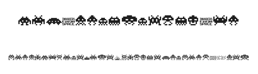 Invaders from Space by fontvir.us — Dingbats Font