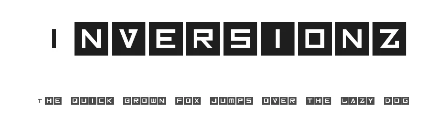 Inversionz by Hawtpixel — Display Font