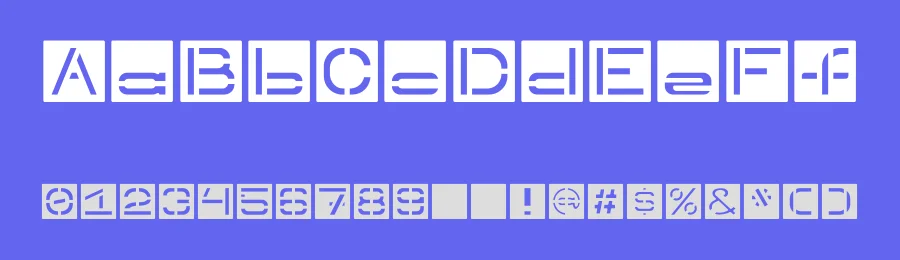 Inverted Stencil by ThorType — Decorative Font — thumbnail 3
