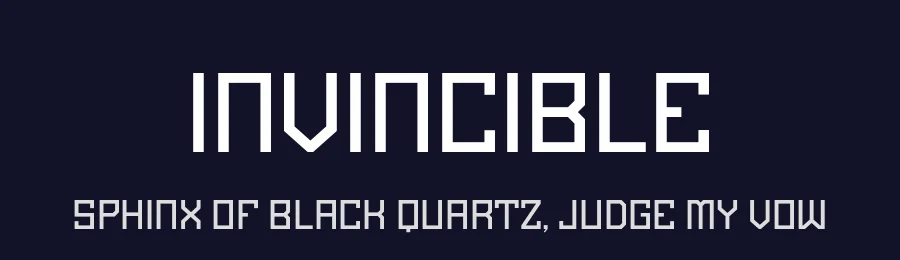Invincible by BrandSemut — Display Font — thumbnail 2