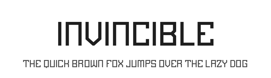Invincible by BrandSemut — Display Font
