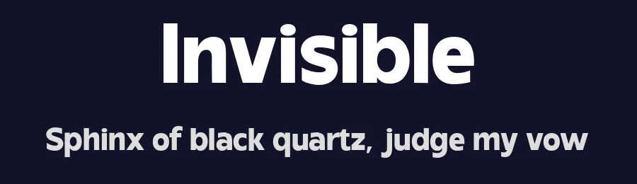 Invisible by Ronny Studio — Sans Serif Font — thumbnail 2