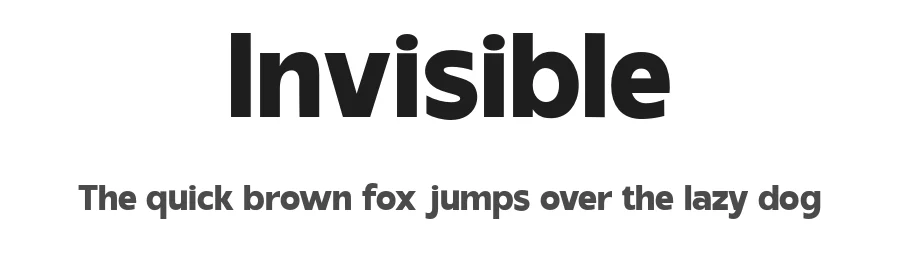 Invisible