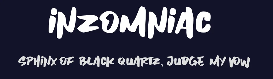 Inzomniac by Lettersiro Studio — Decorative Font — thumbnail 2