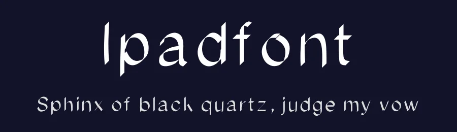 Ipadfont by Lomig — Decorative Font — thumbnail 2