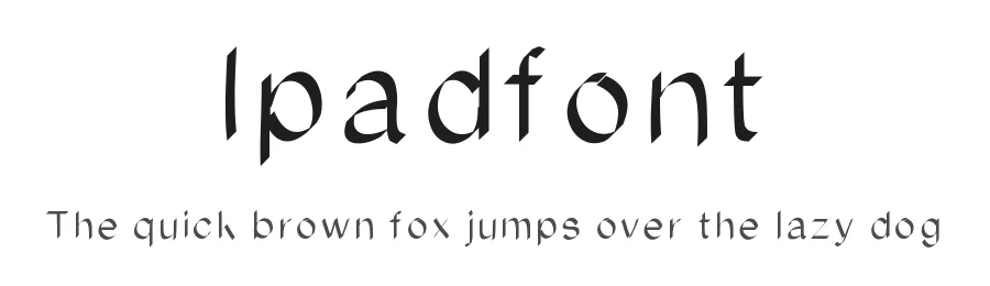Ipadfont by Lomig β Decorative Font