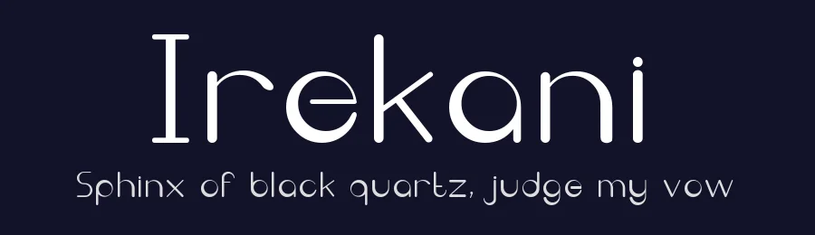 Irekani by Tania  Toledo — Sans Serif Font — thumbnail 2