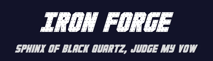 Iron Forge by Iconian Fonts — Display Font — thumbnail 2