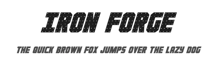 Iron Forge by Iconian Fonts — Display Font