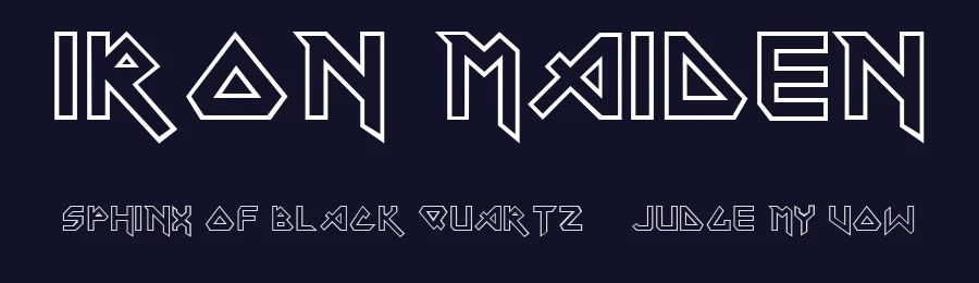 Iron Maiden by Timour Jgenti — Blackletter Font — thumbnail 2