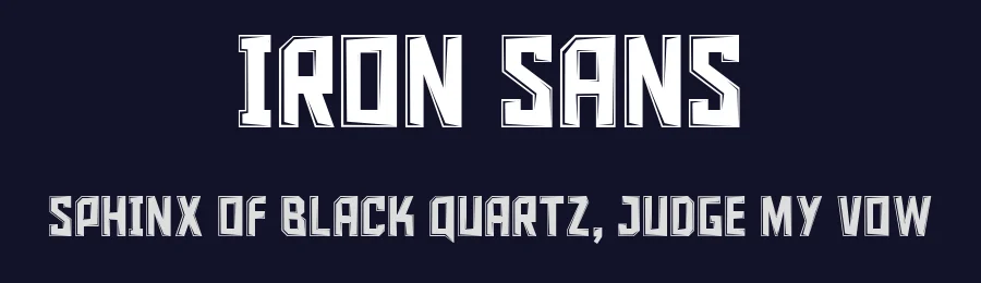 Iron Sans by AJ Paglia — Decorative Font — thumbnail 2