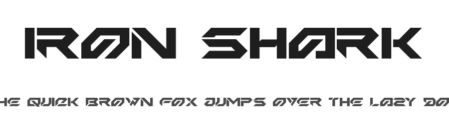 Iron Shark by Kong Font — Display Font