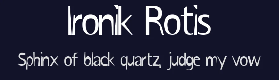 Ironik Rotis by Estelle Flores — Decorative Font — thumbnail 2
