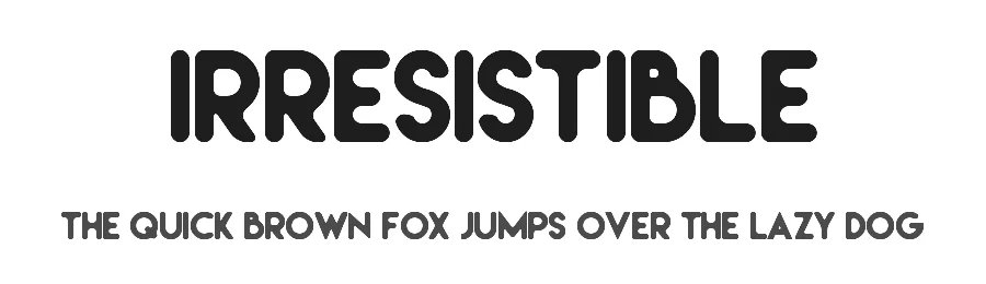 Irresistible by Woodcutter — Decorative Font