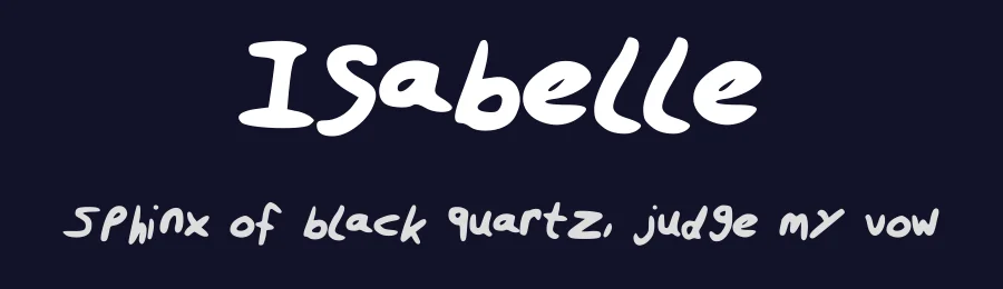 Isabelle by Isabelle Veltman — Script Handwritten Font — thumbnail 2