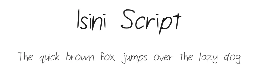 Isini Script