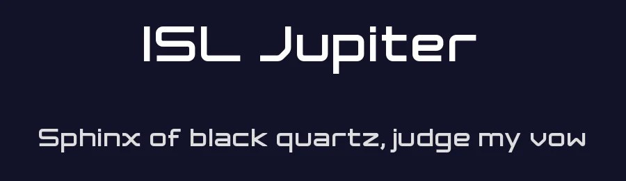 ISL Jupiter by Isurus Labs — Display Font — thumbnail 2