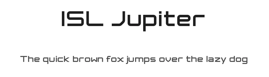 ISL Jupiter by Isurus Labs โ Display Font