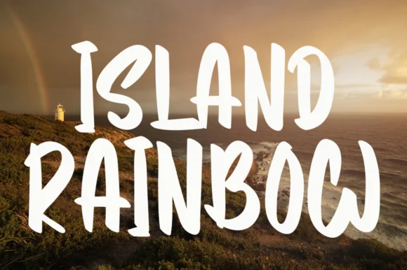 Island Rainbow Font by Garcio — Script Handwritten Font