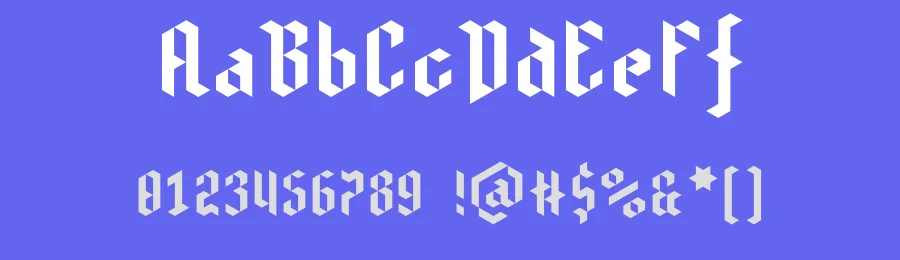 Isometretos by Benjamin Blåholtz — Blackletter Font — thumbnail 3