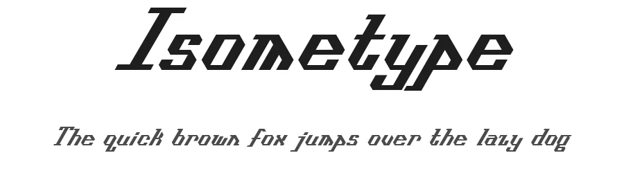 Isometype by Scott Scanlan — Display Font