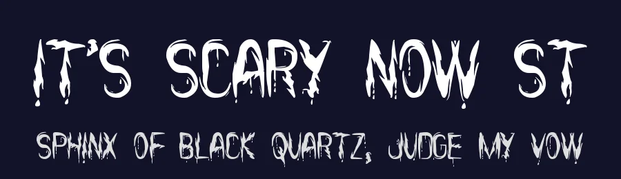 It's Scary Now St by Southype — Decorative Font — thumbnail 2
