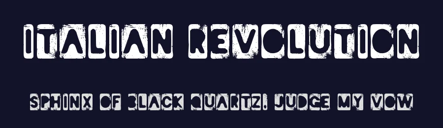 Italian Revolution by Woodcutter — Decorative Font — thumbnail 2