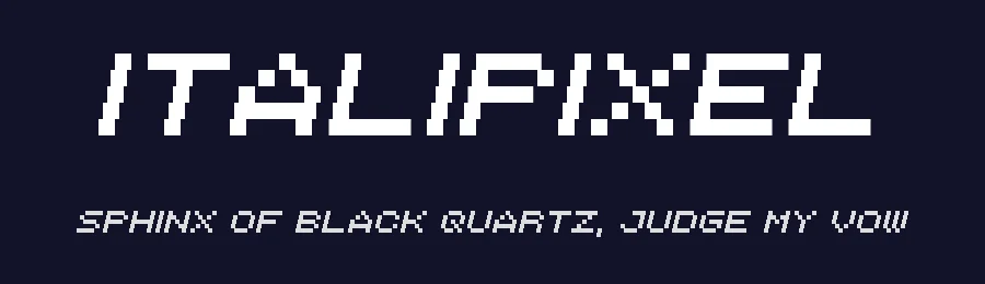 Italipixel by Chequered Ink — Display Font — thumbnail 2