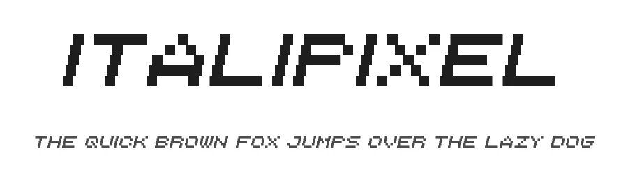 Italipixel by Chequered Ink — Display Font