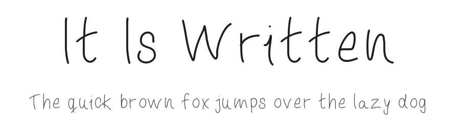 It Is Written