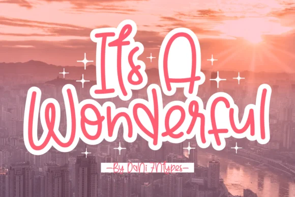 Its a Wonderful Font by Dani (7NTypes) — Script Handwritten Font