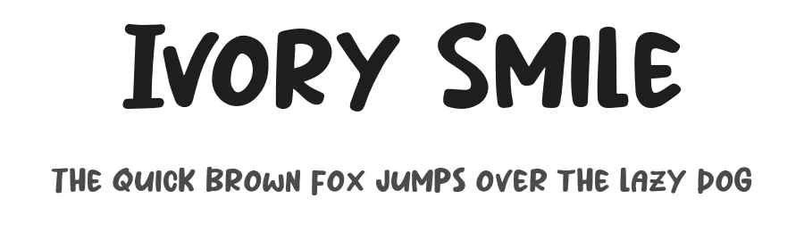 Ivory Smile by Khurasan — Decorative Font
