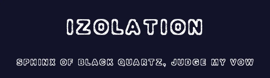 Izolation by SDFonts — Decorative Font — thumbnail 2