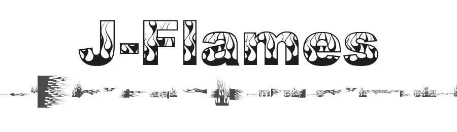 J-Flames by Jeff Bensch β Dingbats Font