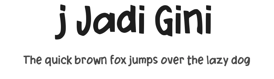j Jadi Gini