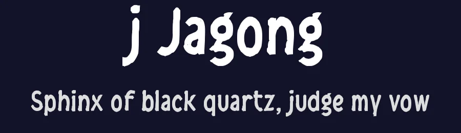 j Jagong by wepfont.com — Decorative Font — thumbnail 2