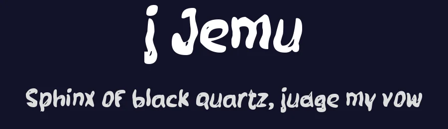 j Jemu by wepfont.com — Decorative Font — thumbnail 2