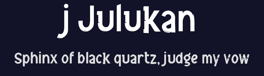 j Julukan by wepfont.com — Decorative Font — thumbnail 2