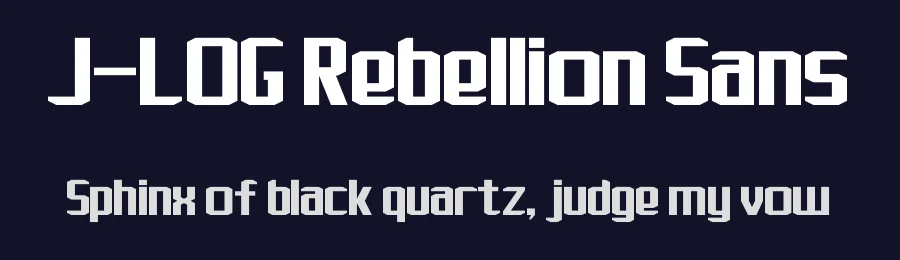 J-LOG Rebellion Sans by John Ocasio — Display Font — thumbnail 2