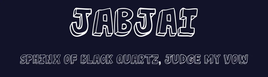 Jabjai by mr_oak — Decorative Font — thumbnail 2