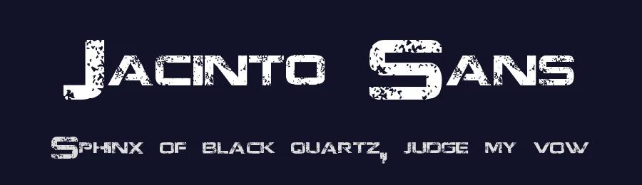 Jacinto Sans by TracerTong Fontworks — Display Font — thumbnail 2