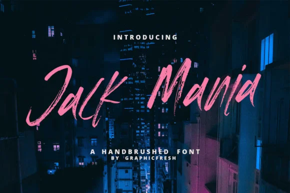 Jack Mania Font by Graphicfresh — Script Handwritten Font