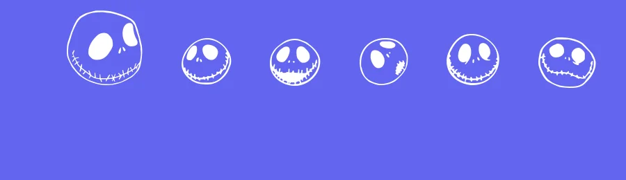 Jack Skellingtonbats by Chris Pirillo — Dingbats Font — thumbnail 3