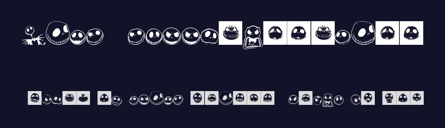 Jack Skellingtonbats by Chris Pirillo — Dingbats Font — thumbnail 2