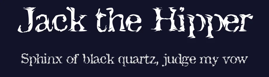 Jack the Hipper by harrysdesign — Decorative Font — thumbnail 2