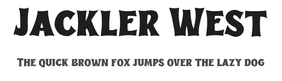 Jackler West by Blankids — Decorative Font