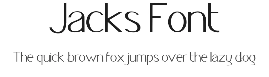 Jacks Font