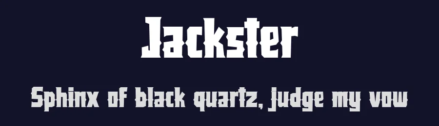 Jackster by Weape Studio — Decorative Font — thumbnail 2