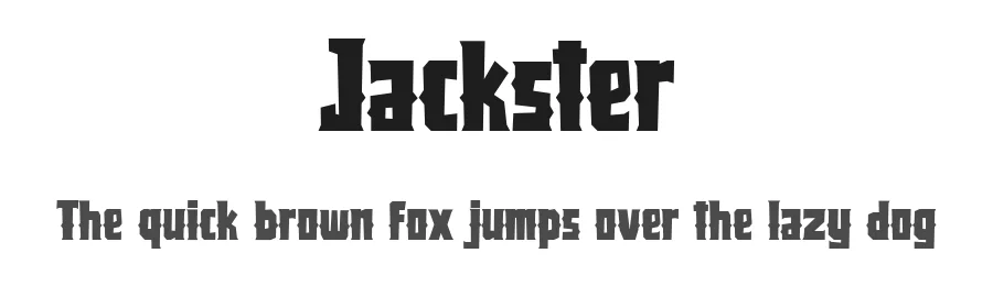 Jackster by Weape Studio — Decorative Font