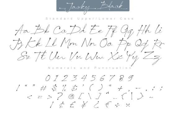 Jacky Black Font by DLetters.std — Script Handwritten Font — thumbnail 8
